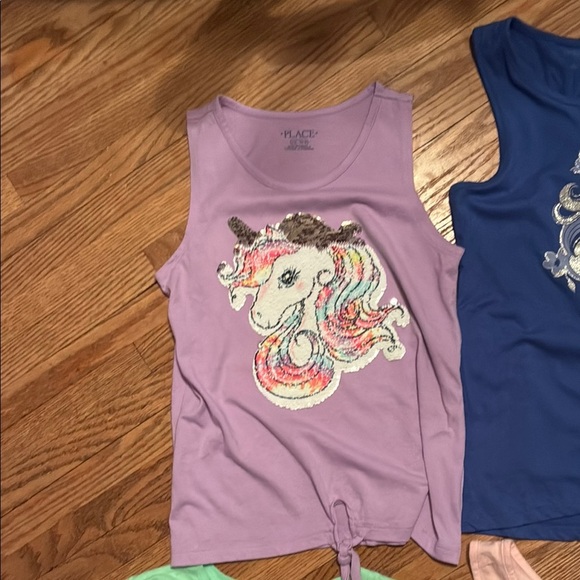 Place Unicorn Graphic Tees - Blue, Green, Pink, Purple, Black - Picture 11 of 15